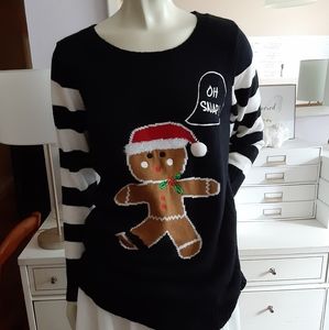 No Boundaries Ugly/Funny Christmas Sweater XL